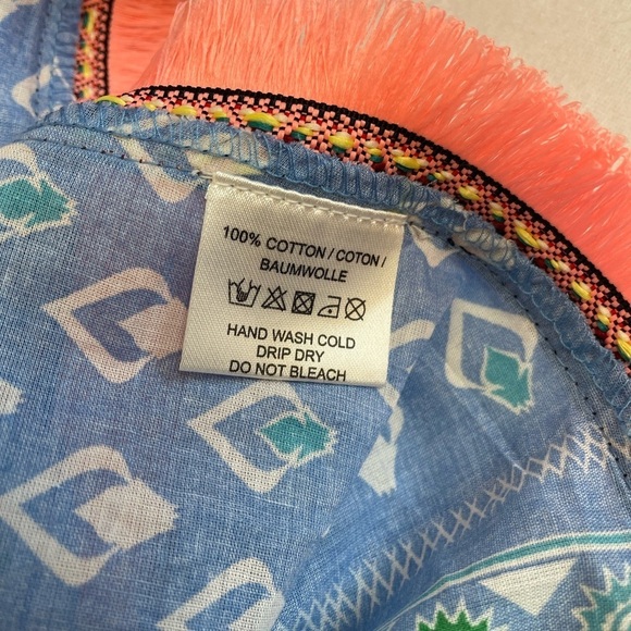 Pure Nordic  Kaftan
White Blue Print NWT - Picture 7 of 7